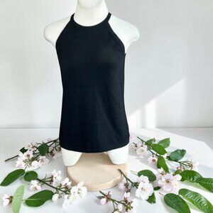 The Cashmere Project Halter Top Black 100% Cashmere Size Small